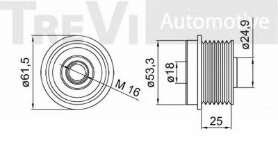 TREVI AUTOMOTIVE ap1140 -  Механизм свободного хода генератора